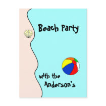 Beach Party Postcard
