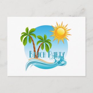 Beach Party postcard