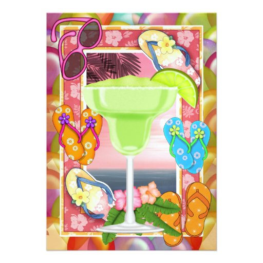 Beach Party -  SRF Personalized Invitation (front side)