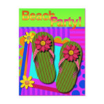 Beach Party Summer Fun Invitation Postcard