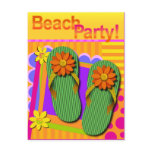 Beach Party Summer Fun Invitation Postcard