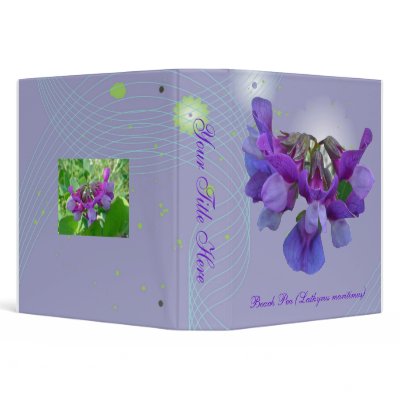 Beach Pea (Lathyrus maritimus) Binder by CarolsCamera