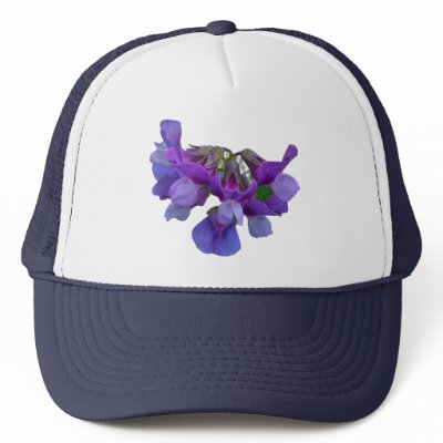 Beach Pea (Lathyrus maritimus) Coordinating Items Hats by CarolsCamera