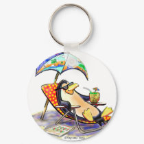 beach penguin keychains by raycasso beach penguin keychains