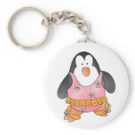 Beach Penguin Keychain