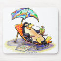 beach penguin mousepads
