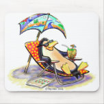 beach penguin mousepads