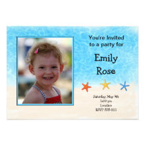 Beach Photo Birthday Invitation (#INV 033) invitations