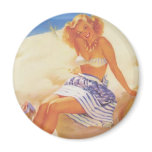 Beach Pinup magnets