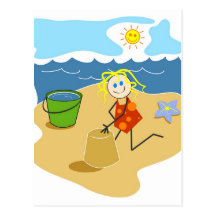 Beach Play Postcards