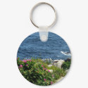 Beach Plum Sea Roses keychain