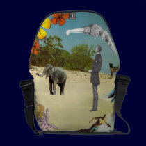 Beach Postcard messenger bags
