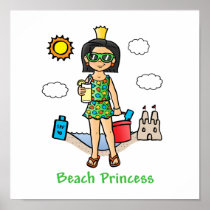 Beach Princess Posters