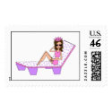 Beach Queen postage by Musicat Beach Queen postage