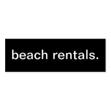 Beach Rental Business Card