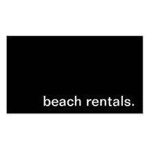 Beach Rentals Business Card