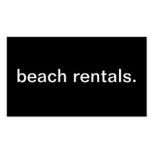 Beach Rentals Business Card Template