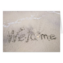 Beach Rentals Welcomes Greeting Card