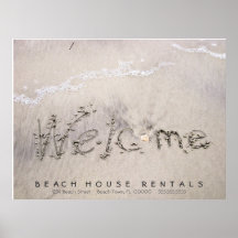 Beach Rentals Welcomes Poster