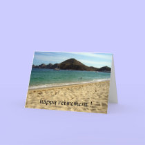 beach retirement cards