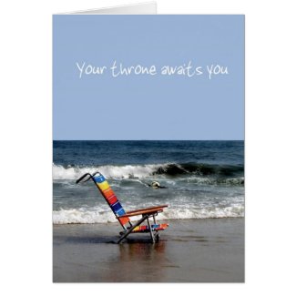 Beach Retirement Card