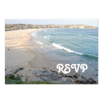Beach RSVP Card Invites
