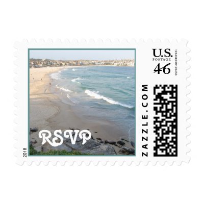 Beach RSVP Postage by dlgray