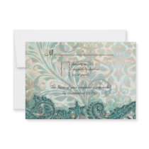Beach RSVP Wedding Reply Card Dolphins Personalized Announcements