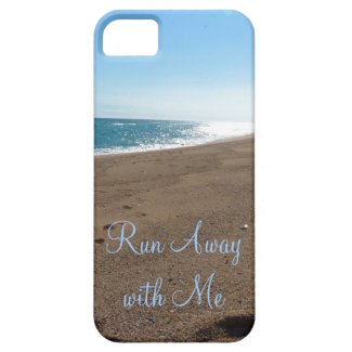 Beach Run Away with Me Quote iPhone 5 Covers