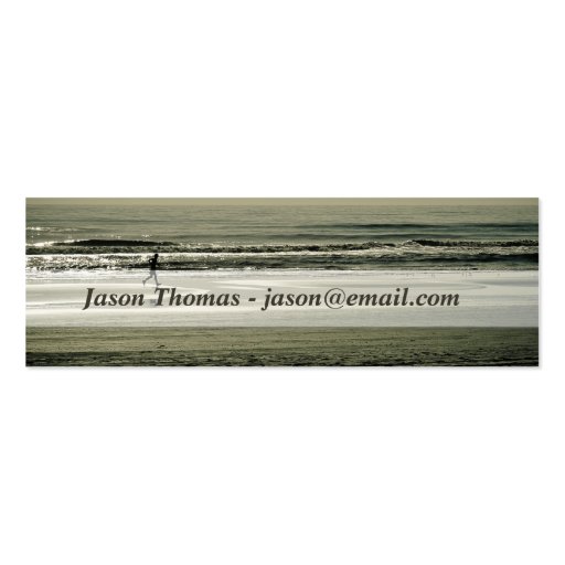 Beach Runner Business Card (back side)