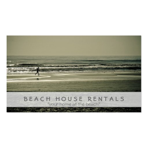 Beach Runner Business Card (front side)