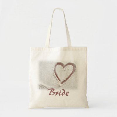 Beach Sand Bride Canvas Bags