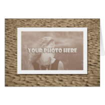 Beach sand greeting card