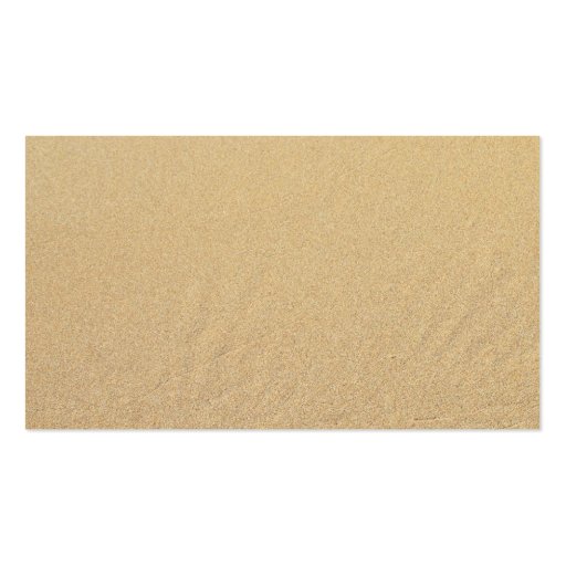 Beach Sand Escort, Table Number Cards Business Card (back side)