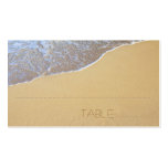 Beach Sand Escort, Table Number Cards business cards