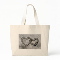 Beach Sand Hearts Tote Bag