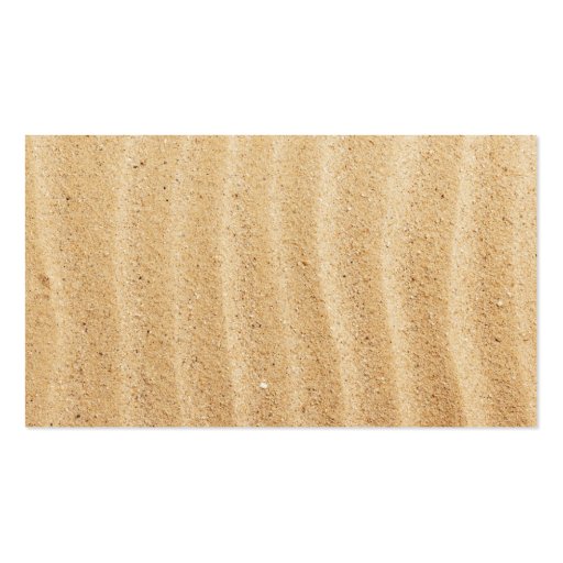 Beach Sand Parchment Business Card (back side)