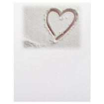 Beach Sand  Valentine Personalized Letterhead