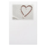 Beach Sand  Valentine Stationery Paper