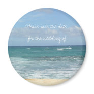 Beach Save the Date Fridge Magnet