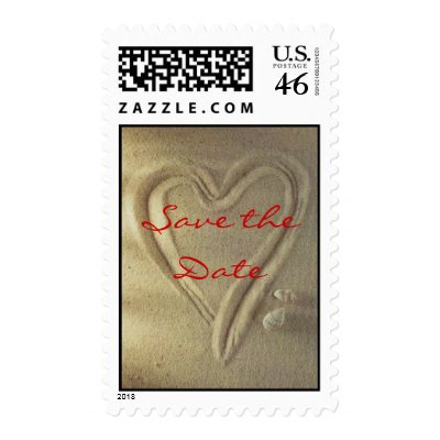 Beach Save the Date Stamps by Danaferrante