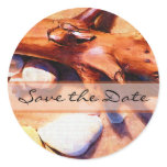Beach Save the Date Stickers