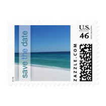 Beach Save The Date Wedding Small Postage postage by twoheartsshoppe Beach Save The Date Wedding Small Postage postage