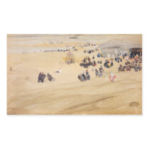 Beach Scene by James Abbott McNeill Whistler Rectangle Sticker