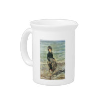 Beach scene by Lovis Corinth Drink Pitcher