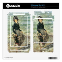 Beach scene by Lovis Corinth Skin For Motorola Droid X
