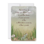 Beach Scene for Vow Renewal Custom Invites