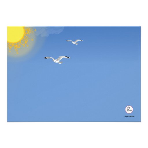 Beach Scene Invitation