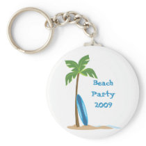 Beach Scene Keychain