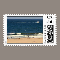 Beach Scene LA stamps